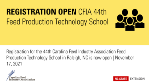 CFIA Registration open for feed tech school banner